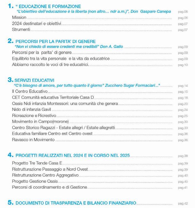 indice bilancio 25