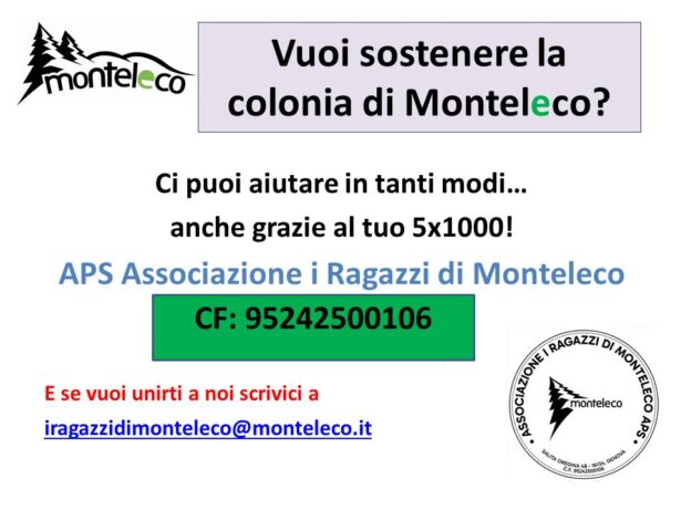 Associazione “I Ragazzi di Monteleco” (di Sara&nbsp;Liga)